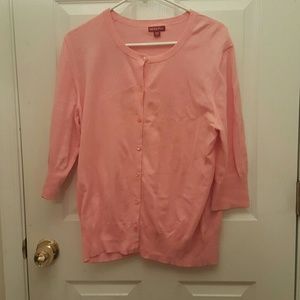 Pink cardigan